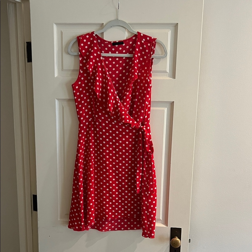 Vintage Shinestar Red and White Polka Dot Mini Dress